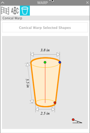 warp conical