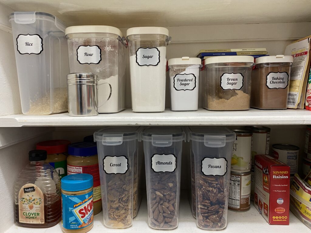 Pantry Organization with Brushed Metallic Sticker Paper – Libby Ashcraft